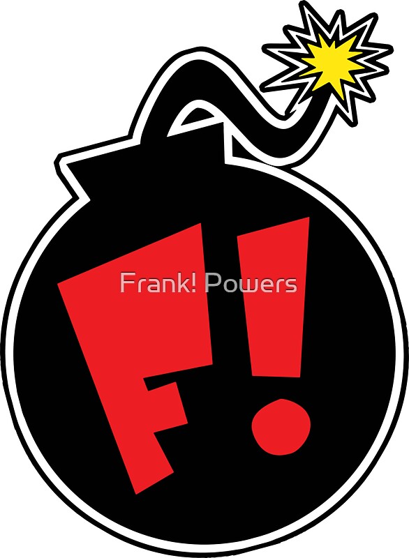 "F! Bomb Logo" Stickers by Frank Powers Redbubble