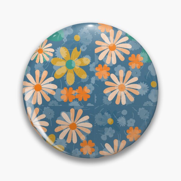 Item preview, Flower Mandalas Green Yellow Blue designed and sold by ZandraGalaShop.