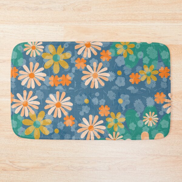 Item preview, Flower Mandalas Green Yellow Blue designed and sold by ZandraGalaShop.