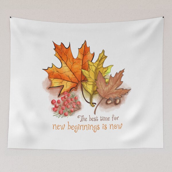 Item preview, The best time for new beginnings is now designed and sold by TheklaSigourney.