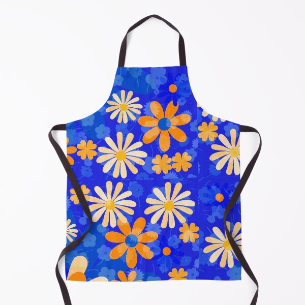 Item preview, Flower Mandalas Orange Blue designed and sold by ZandraGalaShop.