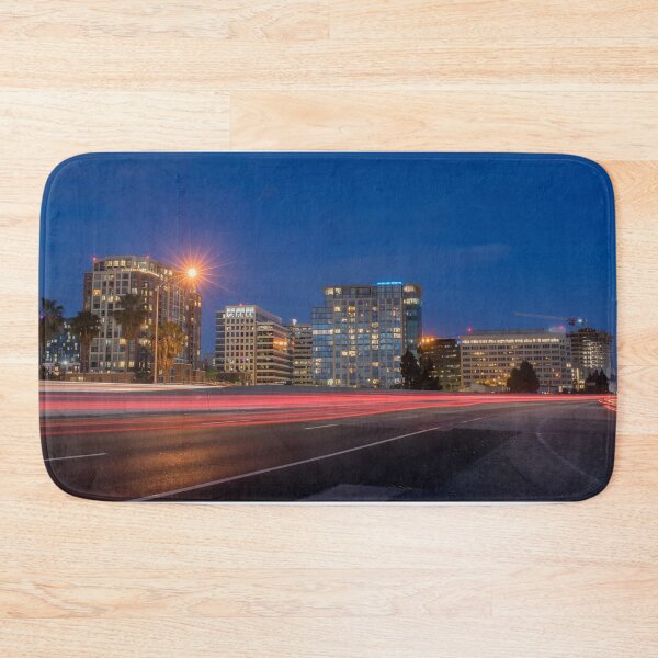 Item preview, San Jose Downtown and Car Light Trails on California State Route 87 during the Blue Hour designed and sold by yhelfman.