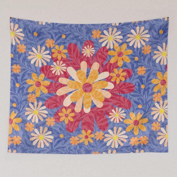 Item preview, Flower Mandalas Blue designed and sold by ZandraGalaShop.