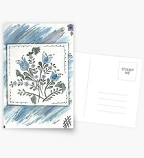 Watercolour Flower Postcards