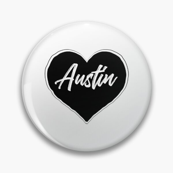 Item preview, Austin - Black Heart Edition designed and sold by CrayDogTshirts.