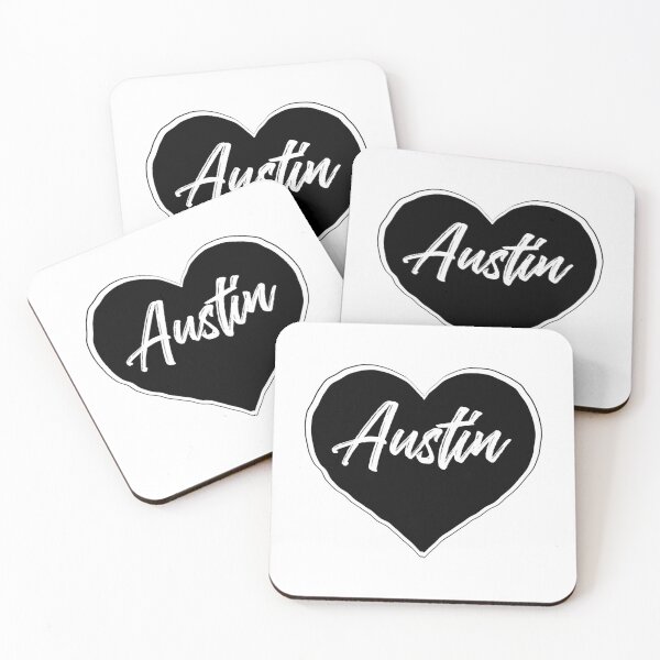 Item preview, Austin - Black Heart Edition designed and sold by CrayDogTshirts.
