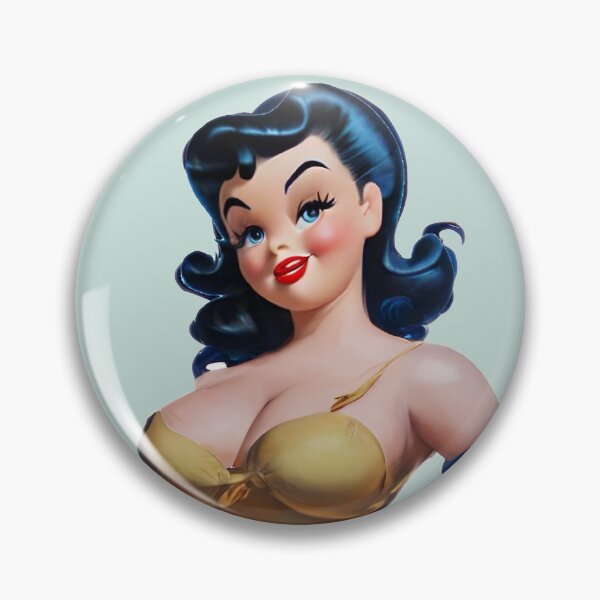 Item preview, Standing Yellow Pinup Girl designed and sold by cutestpinups.