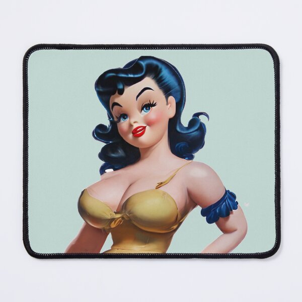 Item preview, Standing Yellow Pinup Girl designed and sold by cutestpinups.