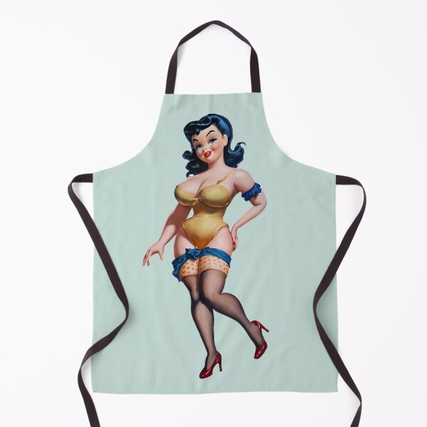Item preview, Standing Yellow Pinup Girl designed and sold by cutestpinups.