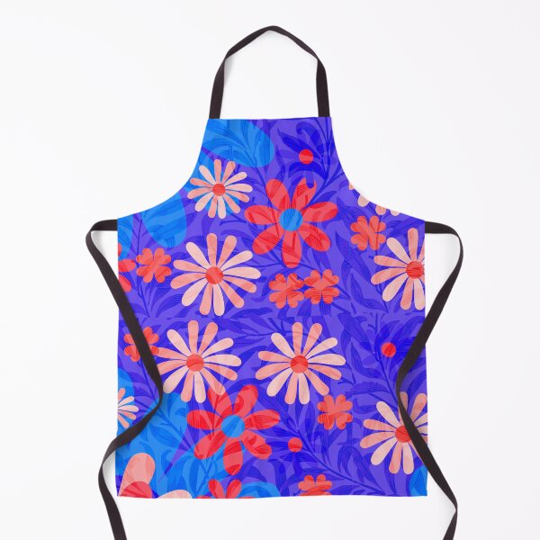 Item preview, Flower Mandalas Blue Red designed and sold by ZandraGalaShop.