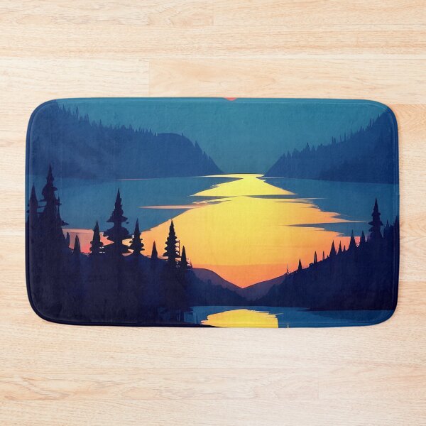 Item preview, Add a Touch of Beauty and Tranquility to Your Space with Our Wide Range of Gorgeous Minimalist Landscape Sunrise View Prints designed and sold by supeart.