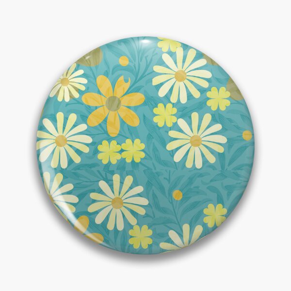 Item preview, Flower Mandalas Green Yellow designed and sold by ZandraGalaShop.