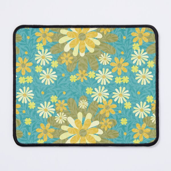 Item preview, Flower Mandalas Green Yellow designed and sold by ZandraGalaShop.