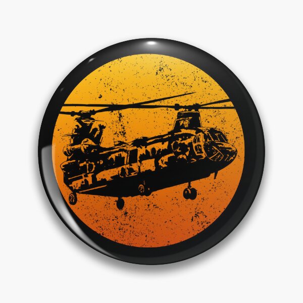 Item preview, CH47 Chinook Sunset Military Helicopter Retro Chinook Gear designed and sold by DynamicDesign.