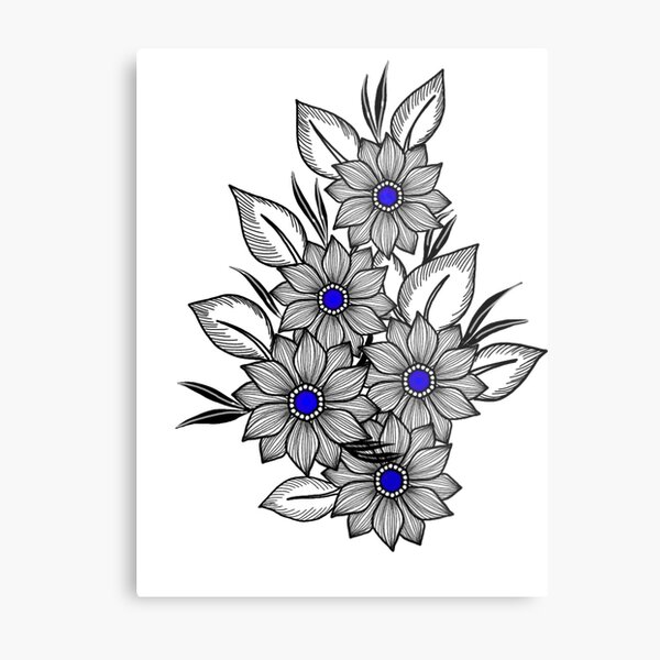 Beautiful flower with blue color Metal Print