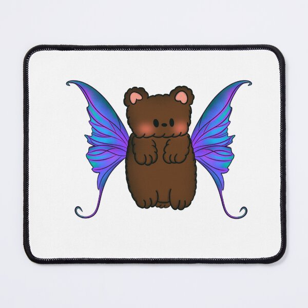 Item preview, Teddy Bear Fairy with Blue and purple wings designed and sold by EtherealKawaii.