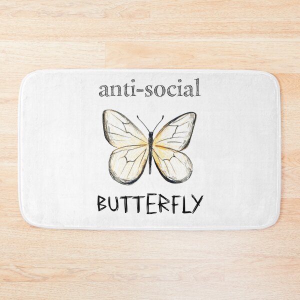 Item preview, anti-social butterfly designed and sold by MagpieMuddles.