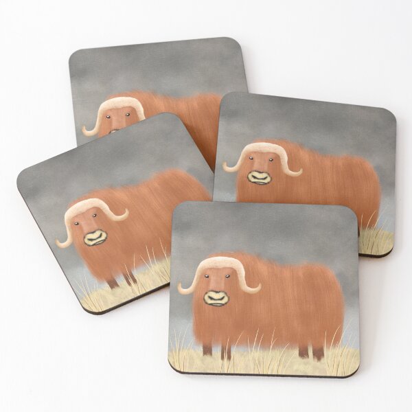 Item preview, Musk Ox Illustration designed and sold by Kelly Lees.