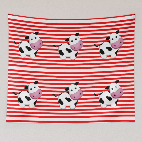 Item preview, Dairy Cow Country Stripes designed and sold by BeachBumFamily.