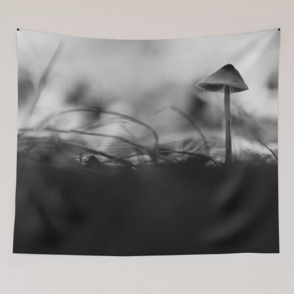 Item preview, Black and White Mushroom designed and sold by Nalinne Jones.