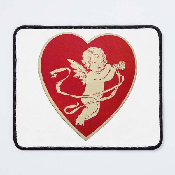 Item preview, Vintage valentine's day cherub in heart  designed and sold by Pixiedrop.