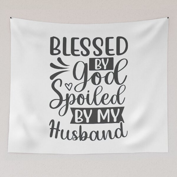 Item preview, Blessed by God Spoiled by My Husband Protected by Both Shirt, designed and sold by graphic-genie.