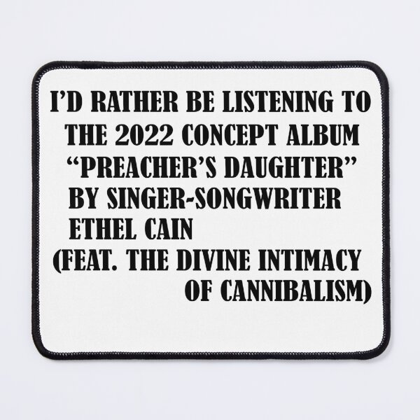 Item preview, i'd rather be listening to the 2022 concept album "preacher's daughter" designed and sold by coolguy420.