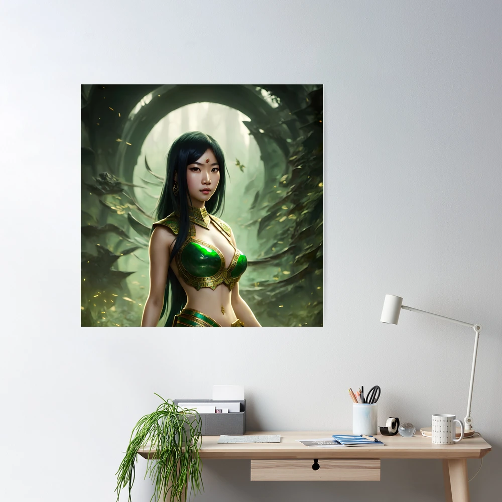 Busty asian woman Poster by Realistic Space - Fine Art America