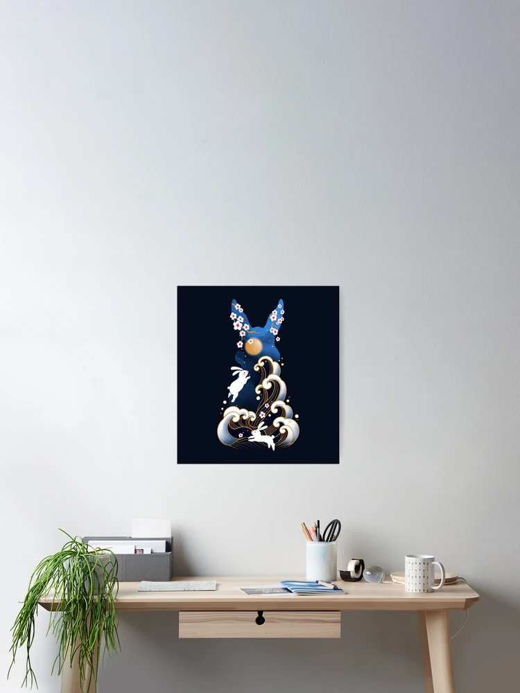 Thumbnail 2 of 3, Poster, Water Rabbit designed and sold by winterglaze.
