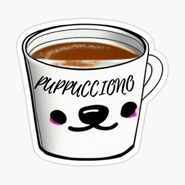 Puppuccino Sticker