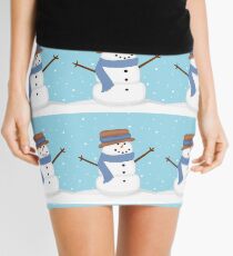 Cute Snowman Winter Wonderland Mini Skirt