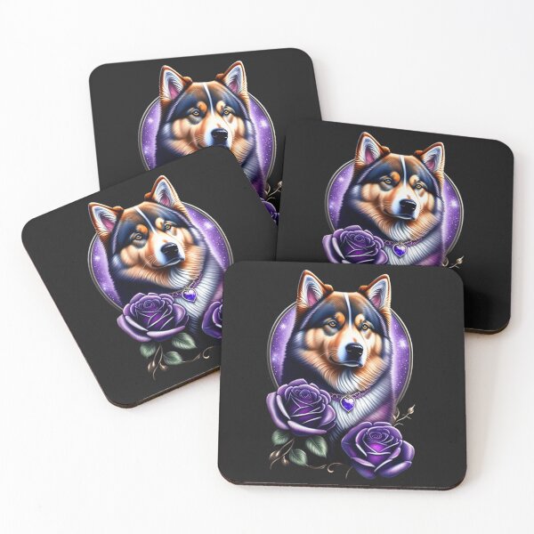Item preview, Finnish Lapphund And Roses designed and sold by Nocturne  Paws.