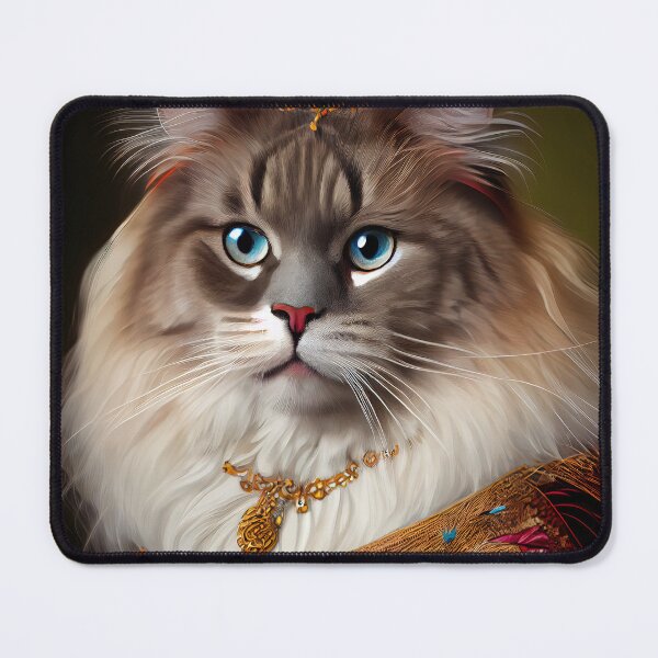 Item preview, Ragamuffin Cat Breed Portrait Royal Renaissance Animal Painting designed and sold by Nalaxation.