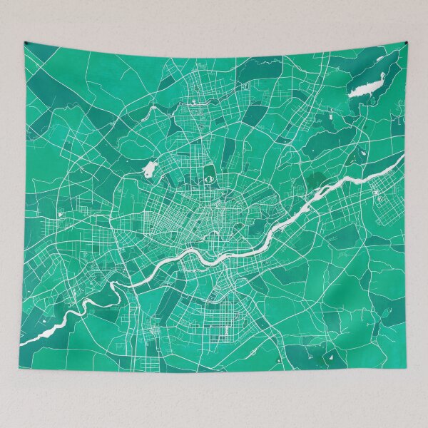 Item preview, Shenyang City Map of Liaoning, China - Watercolor designed and sold by deMAP.
