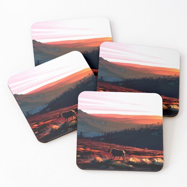 Item preview, Add a Touch of Beauty and Tranquility to Your Life with Our Gorgeous Minimalist Landscape Mountain Valley Prints designed and sold by supeart.