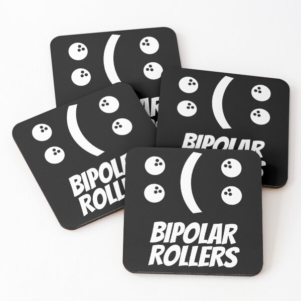 Item preview, White Text Bipolar Roller League Night Team Bowling designed and sold by janelchristine.