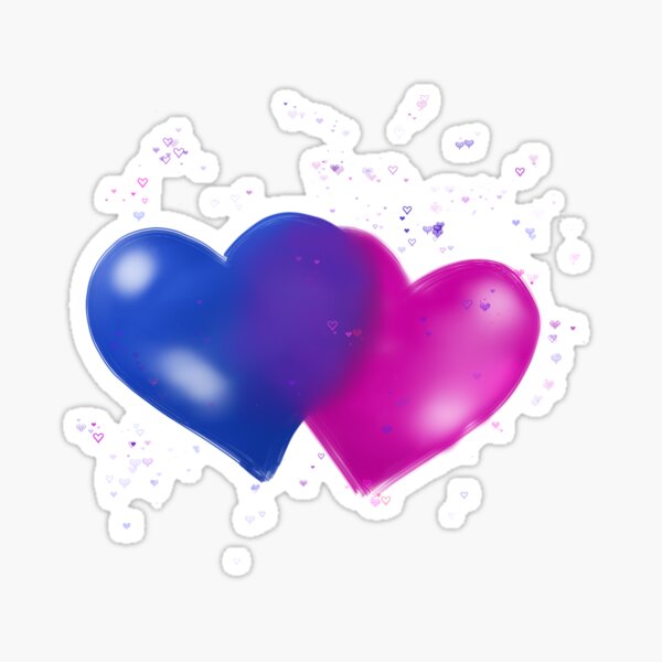 "double heart" Sticker for Sale by Themys24 Redbubble
