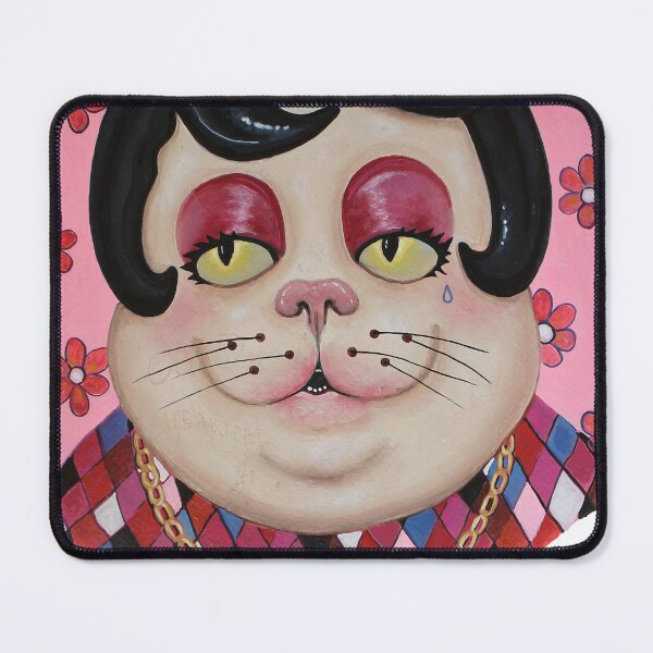 Item preview, Cat Boss Cat Gangster Mobster Mrs. Kitty Boom Boom Cat Drugs Original Painting By Tyler Tilley designed and sold by Tyler Tilley.