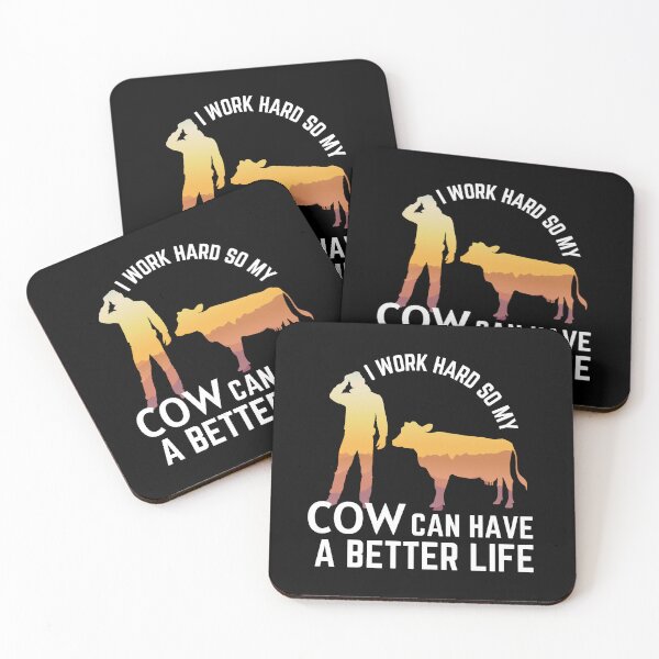 Item preview, I work hard so my cow can have a better life designed and sold by FarmsteadAcers.
