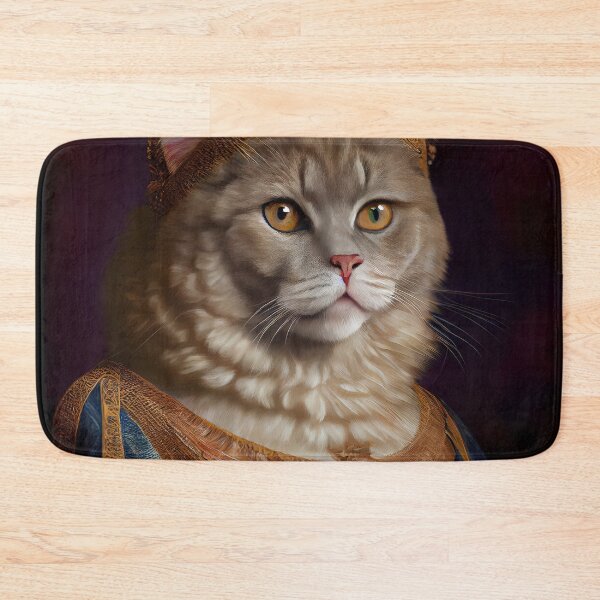 Item preview, Selkirk Rex King Cat Breed Portrait Royal Renaissance Animal Painting designed and sold by Nalaxation.
