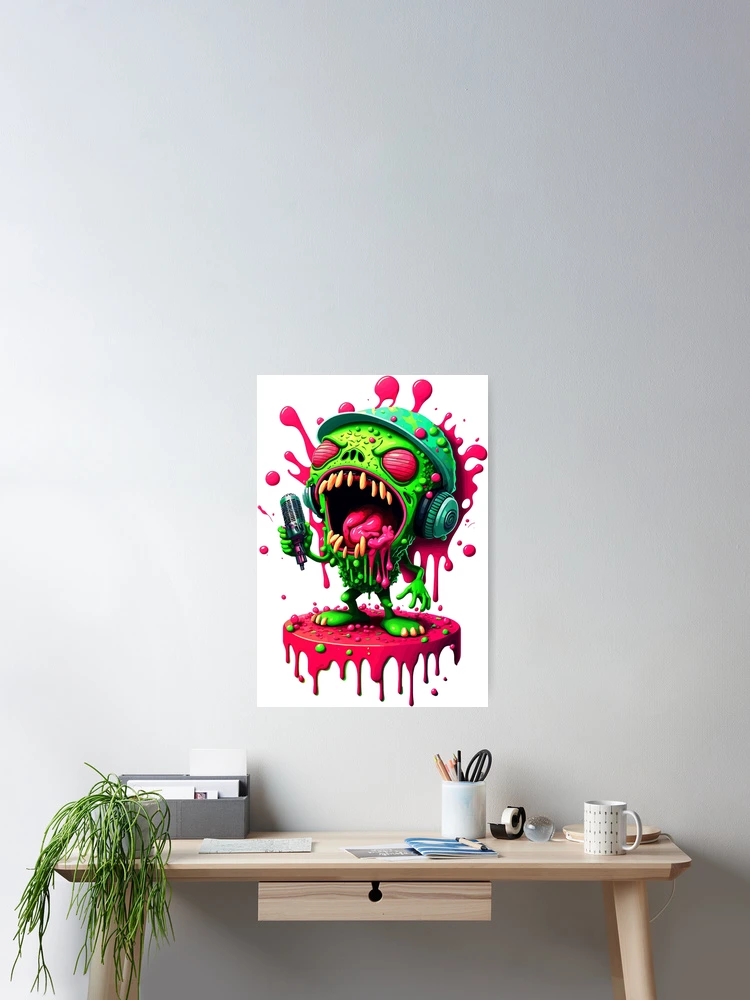 Thumbnail 2 of 3, Poster, MONSTER RAPPER designed and sold by asutropis .