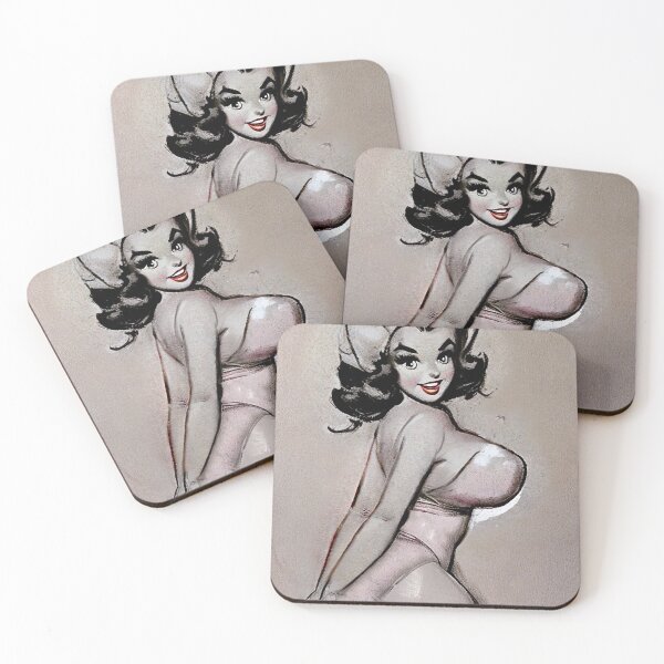 Item preview, Pink Bathing Suit Pinup Girl designed and sold by cutestpinups.