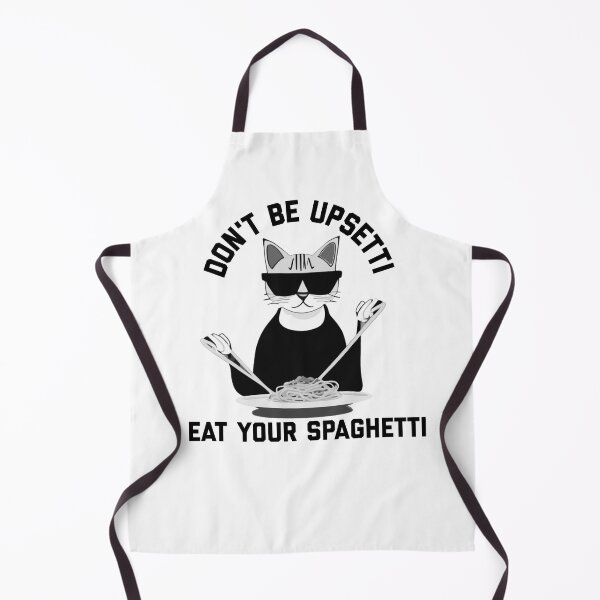 Item preview, Copy of "Don't Be Upsetti,  Eat Some Spaghetti" Cat Eating Spaghetti Funny Quotes designed and sold by Kodexstore.