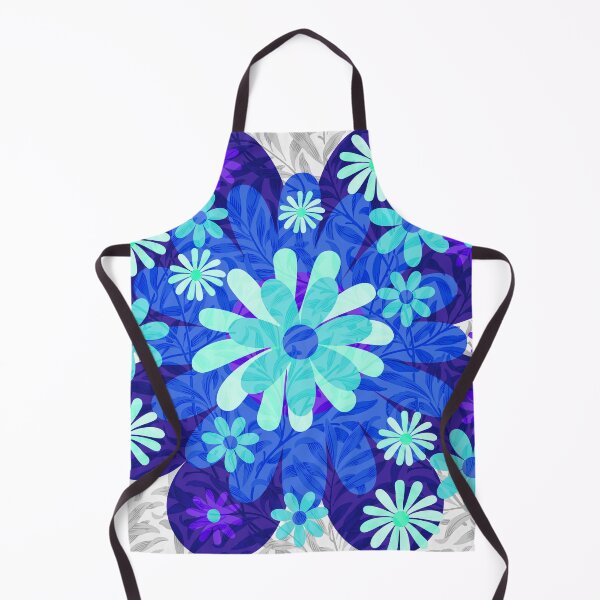 Item preview, Flower Mandala Blue White designed and sold by ZandraGalaShop.