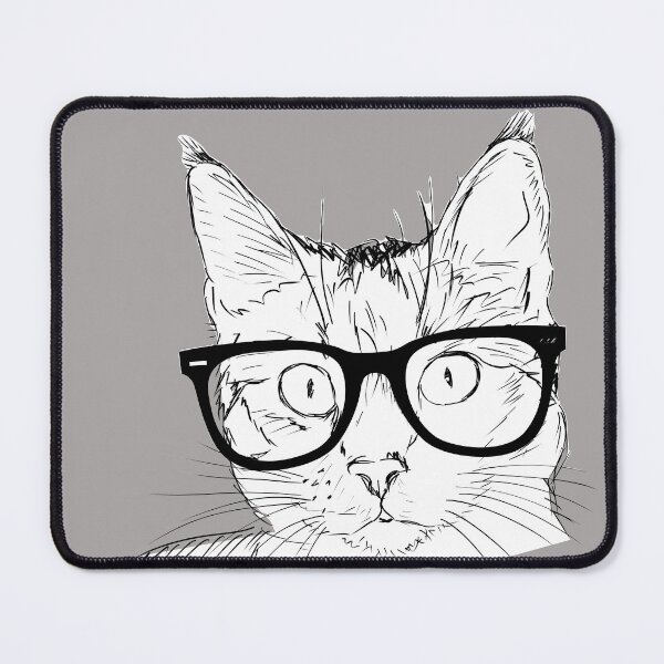 Item preview, Cat with Hipster Glasses designed and sold by KGoPrintables.