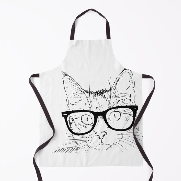 Item preview, Cat with Hipster Glasses designed and sold by KGoPrintables.