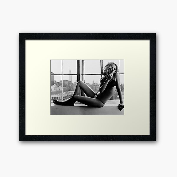 Item preview, Kate Moss black and white Fashion Photography, The Boss Vogue Model Art designed and sold by HoneymoonHotel.