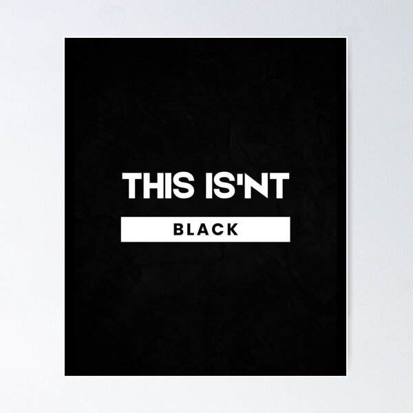 Item preview, This Is_nt Black  zxcz designed and sold by PencilPassionDe.