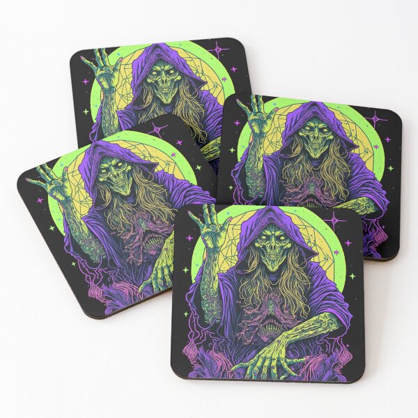 Item preview, Skeleton Chief. Psychedelic evil demon. Heavy Metal Series. designed and sold by designmadeasy.