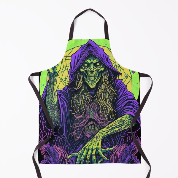 Item preview, Skeleton Chief. Psychedelic evil demon. Heavy Metal Series. designed and sold by designmadeasy.